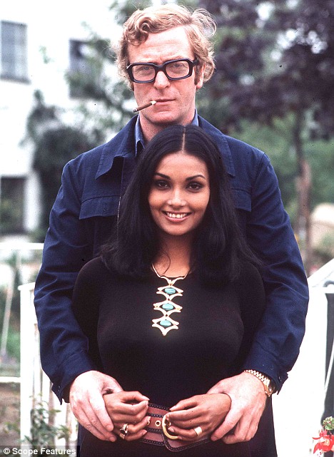 Michael Caine and Shakira Baksh in the 1970s